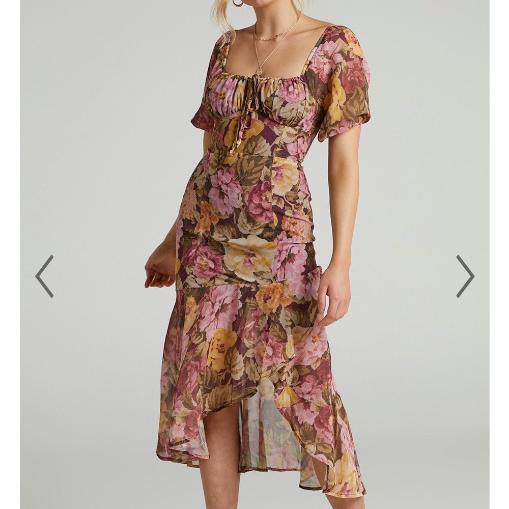 JASALINA MIDAXI DRESS - PUFF SLEEVE DRESS